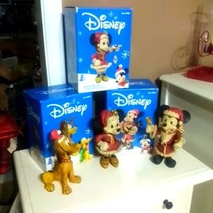 DISNEY Vintage Holiday Sculptures 9 inches tall